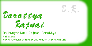 dorottya rajnai business card